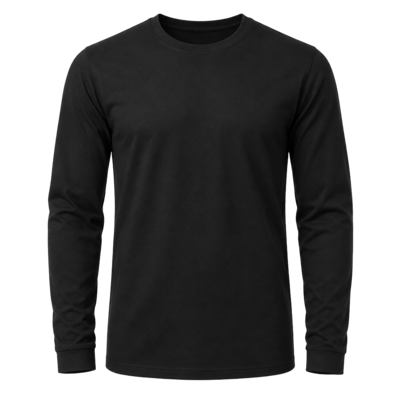 Black long-sleeve t-shirt