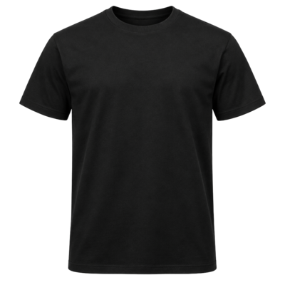 Black short-sleeve t-shirt